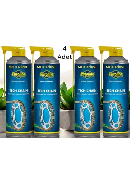 Tech Chain Seramik Zincir Yağı 500 ml (4 Adet)