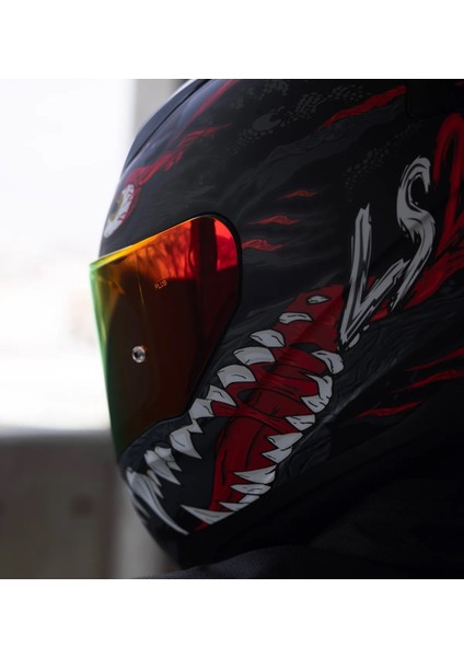 Rapıd 2 Kaıju Fullface Motosiklet Kaskı Kırmızı Camlı fiyatları
