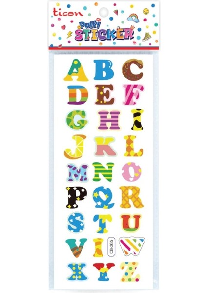 TİCON.TPS-005/2.PUFFY Stıcker Harf