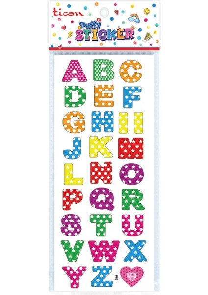 Temat TİCON.TPS-005/3 3D Puffy Stıcker Harf
