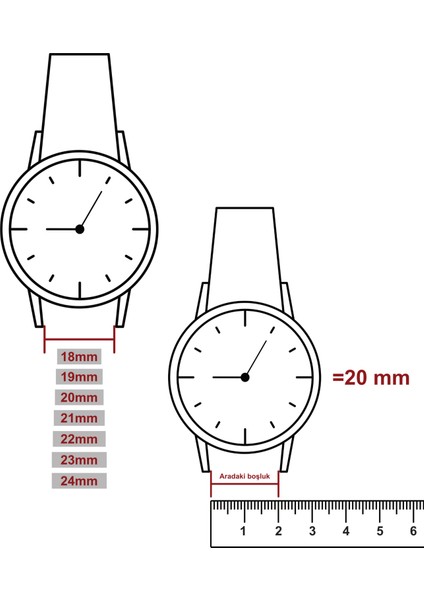 Yeşil Hakiki Deri Saat Kordonu Yapımı 20 Mm, 21 mm, 22 mm, 23 mm, 24 mm