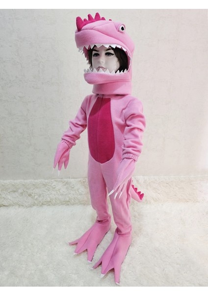 T-Rex Dinozor Kostümü Pembe