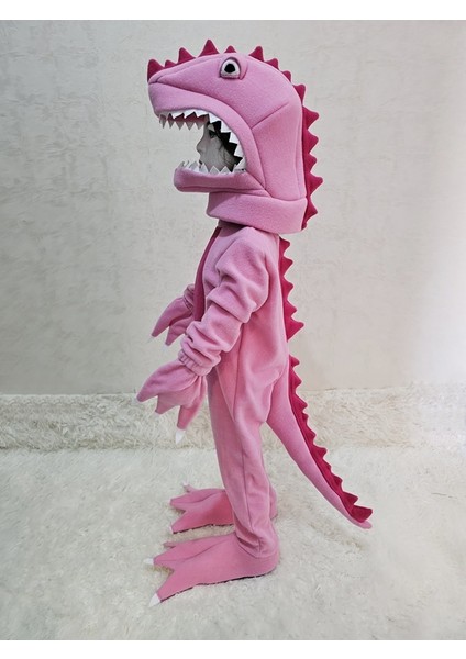 T-Rex Dinozor Kostümü Pembe