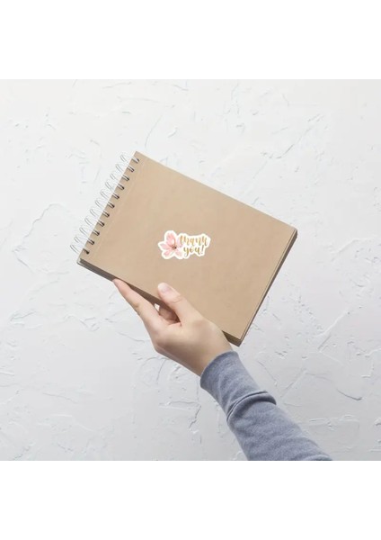 200 Adet Suluboya Tarzı Pembe Çiçekli "thank You" Yazılı Teşekkür Etiketi 3.81X2.03 cm Sticker fırsatları