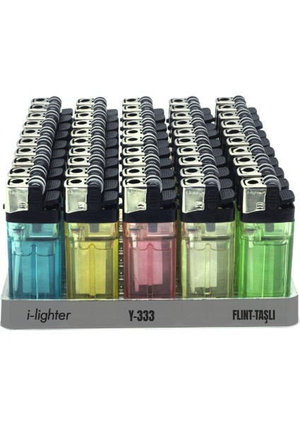 I Lighter Taşlı Çakmak 50 Adet Doldurulabilir