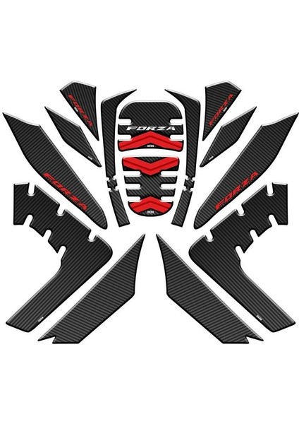 Gogo Honda Forza (2021-2024) Tank Pad Set 009