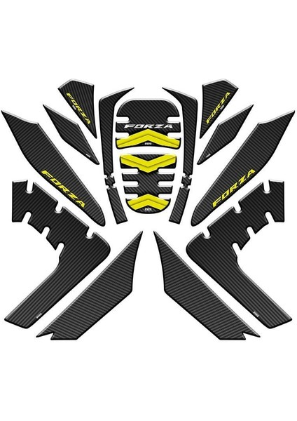 Gogo Honda Forza (2021-2024) Tank Pad Set 010