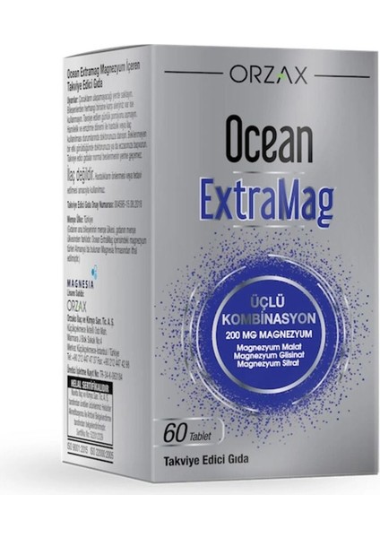 Extramag Üçlü Magnezyum Kombiasyonu 60 Tablet