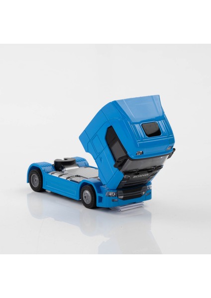 Metal 1:50 Ölçek Sesli ve Işıklı Tır Kafası Mavi Renk