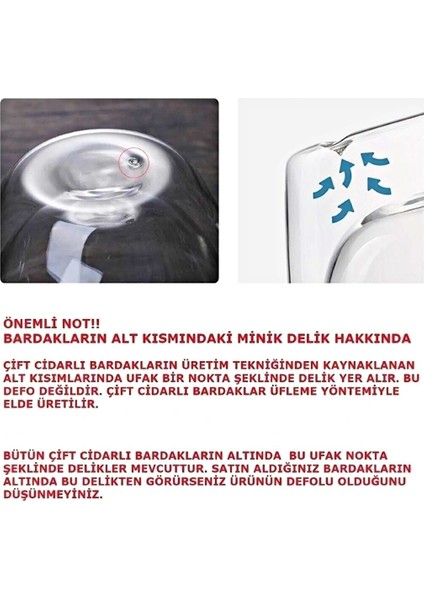2'li Çift Cidarlı Flower Cup 350ML Çiçekli Bardak Kahve Çay Bardağı El Yapımı Cam Bardak Seti