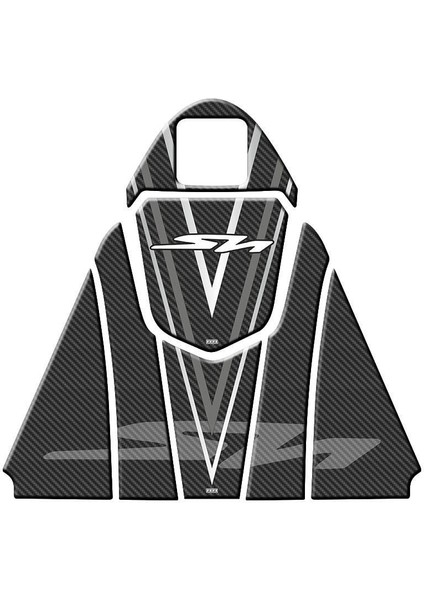 Gogo Honda Sh 125 Tank Pad Set 003 Karbon/gri