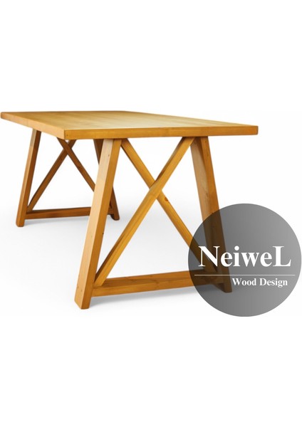 Dios Doğal Ahşap Toplantı MASASI-80 cm -120 cm fiyatları