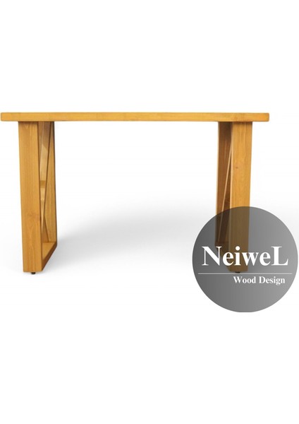 Niel Doğal Ahşap Toplantı MASASI-80 cm -120 cm modelleri