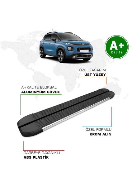 Citroen C3 Aircross Yan Basamak 2017 Model ve Sonrası S-Line