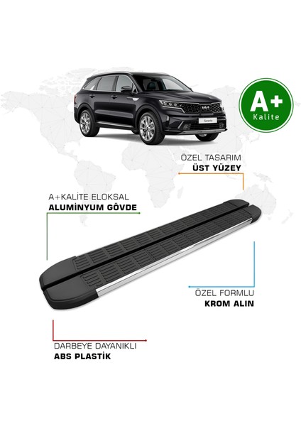 Kia Sorento Yan Basamak 2022 Model ve Sonrası S-Line