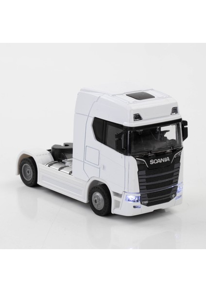 Metal 1:50 Ölçek Sesli ve Işıklı Tır Kafası Beyaz Renk fırsatları