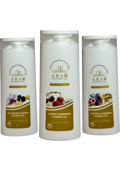 Dus Jeli Seti (Hyacınth & Anemone - Blackberry & Orchıd - Cherry & Raspberry) (3 x 300ML)