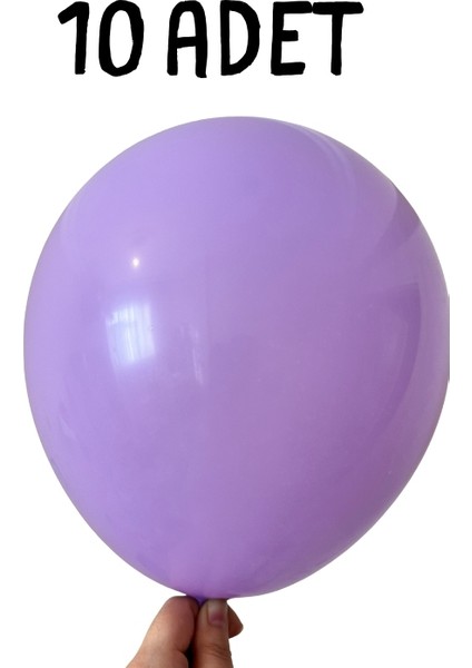 12 Inç Lila Lateks Balon - 10’lu Paket (Iç & Dış Mekan Uyumlu) 23 Nisan
