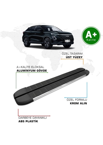 Chery Omoda 5 Yan Basamak Kısa Şasi 2022 Model ve Sonrası S-Line