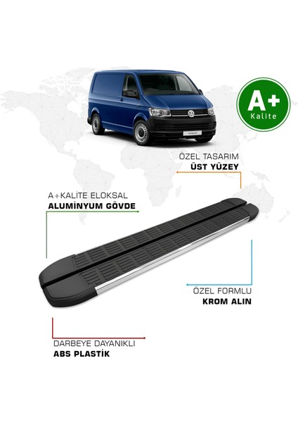 Volkswagen Transporter Yan Basamak Uzun Şasi 2016 – 2018 Model S-Line