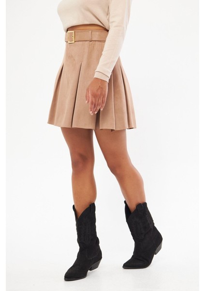 Pileli Süet Etek fırsatları