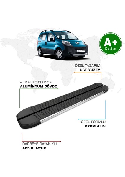 Peugeot Bipper Yan Basamak 2008 – 2016 Model S-Line