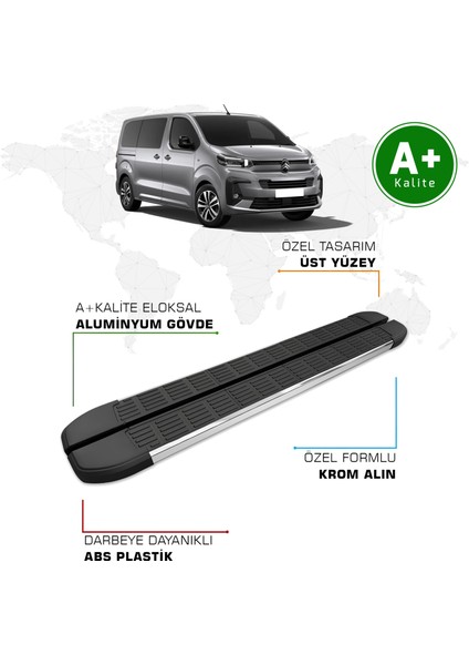 Citroen Jumpy Yan Basamak Uzun Şasi 2017 Model ve Sonrası S-Line