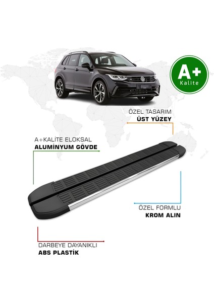 Volkswagen Tiguan Yan Basamak 2016 – 2023 Model S-Line