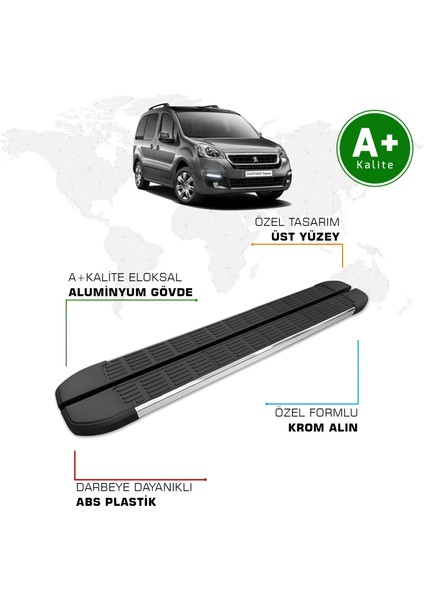 Peugeot Partner Yan Basamak 2008 – 2018 Model S-Line