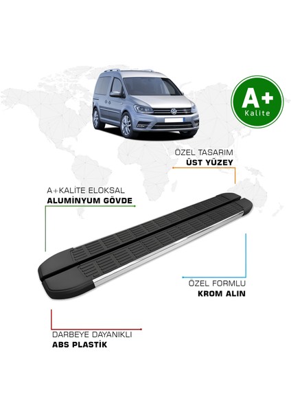 Volkswagen Caddy Yan Basamak 2004 – 2019 Model S-Line