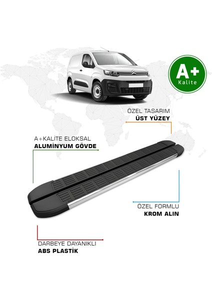 Citroen Berlingo Panelvan Yan Basamak Uzun Şasi 2019 Model ve Sonrası S-Line