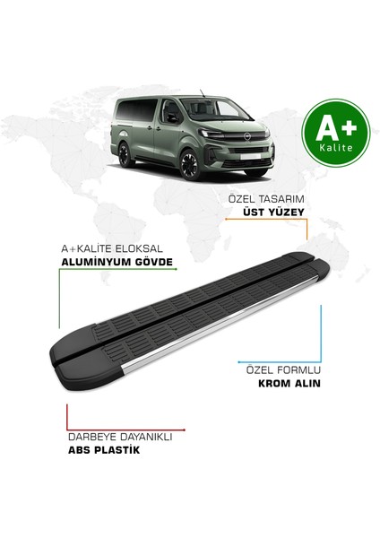 Opel Zafira Yan Basamak Kısa Şasi 2021 Model ve Sonrası S-Line