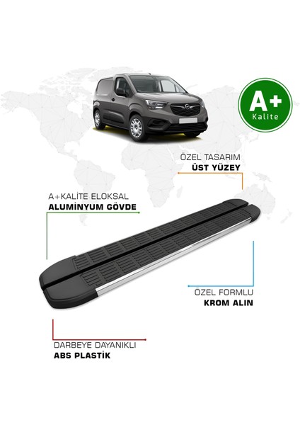 Opel Combo Panelvan Yan Basamak Uzun Şasi 2019 Model ve Sonrası S-Line