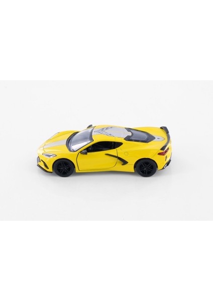 2021 Chevrolet Corvette Stingray C8 Livery Edition Diecast Car Set Sarı modelleri