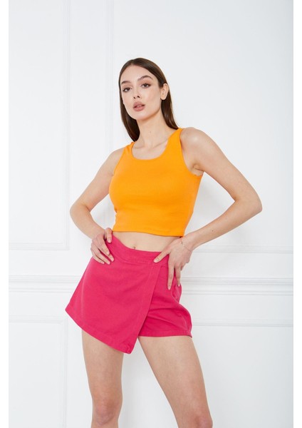 Kalın Askılı Crop Atlet fiyatları