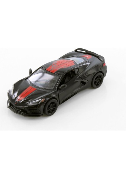 2021 Chevrolet Corvette Stingray C8 Livery Edition Diecast Car Set Siyah modelleri