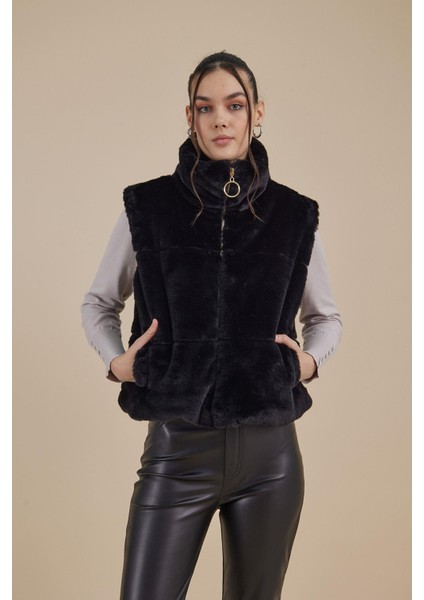 Kapitone Peluş Yelek