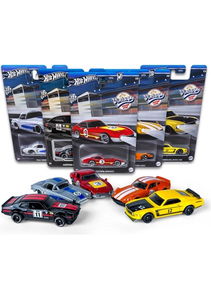 Vintage Racing Club 5'li Araba Seti HRT81 Diecast Araç Seti 1:64 Ölçek Metal fiyatları
