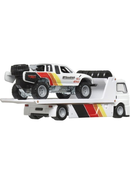 Premium Team Transport Toyota Off-Road Truck ve Taşıyıcı Kamyon Seti HRV39 1:64 Ölçek modelleri