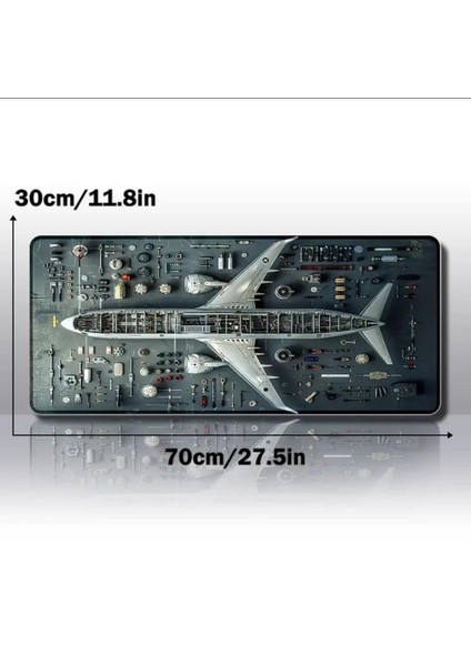 70X30 cm Uçak Maketi Kaydırmaz Taban Speed Yüzey Oyuncu Mouse Pad Gaming fiyatları