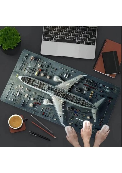 70X30 cm Uçak Maketi Kaydırmaz Taban Speed Yüzey Oyuncu Mouse Pad Gaming fırsatları