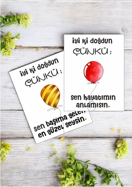 12 Adet "iyi Ki Doğdun Çünkü" Sevgiliye Etkileyici Söz Kartları Sevgiliye Hediye Kartı İDÇ01E fırsatları