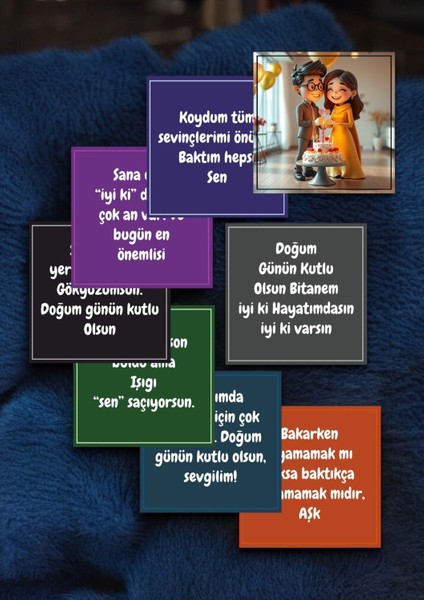 Sevgiliye Doğum Günü Hediye Kartları Rengarenk Motto Kartı Post Atmak Için Notlar Kartpostal V2HPMK2 fırsatları