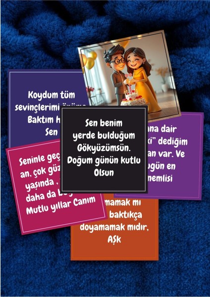 Sevgiliye Doğum Günü Hediye Kartları Rengarenk Motto Kartı Post Atmak Için Notlar Kartpostal V2HPMK2 indirimleri