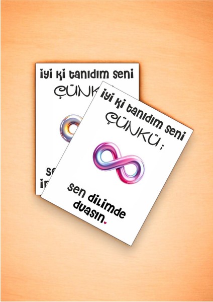 12 Adet "iyi Ki Tanıdım Seni Çünkü"özlenen Sevgiliye Özel Söz Kartları Yıldönümü Kartı İTSÇ01L indirimleri