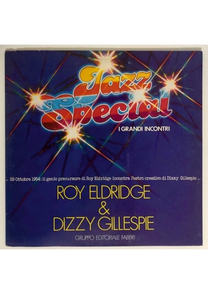 Roy Eldridge & Dizzy Gillespie Roy Eldridge & Dizzy Gillespie Lp Plak