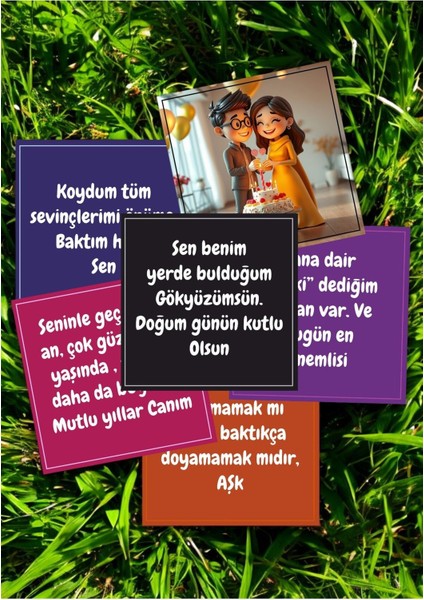 Sevgiliye Doğum Günü Hediye Kartları Rengarenk Motto Kartı Post Atmak Için Notlar Kartpostal V2HPMK4 modelleri