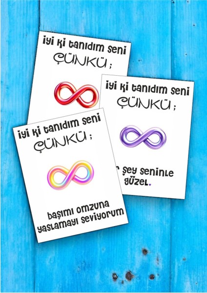 12 Adet "iyi Ki Tanıdım Seni Çünkü" Romantik Aşk Sözlü Kartlar Yıldönümü Hediye Kartı İTSÇ01B fırsatları