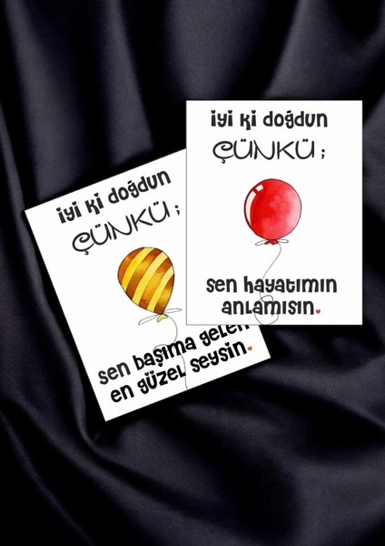 12 Adet "iyi Ki Doğdun Çünkü" Sevgiliye Özel Mesajlı Söz Kartları Sevgiliye Doğum Günü Kartı İDÇ01P fırsatları