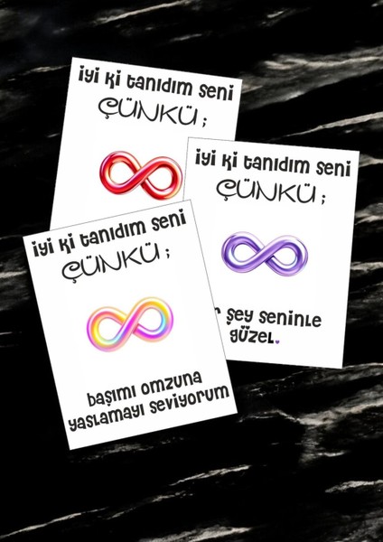 12 Adet "iyi Ki Tanıdım Seni Çünkü" Aşkınızı Ifade Eden Özel Söz Kartları Yıldönümü Kartı İTSÇ01N fırsatları